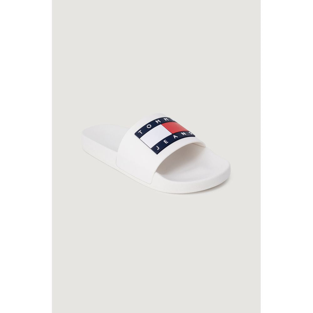 Tommy Hilfiger Jeans Pantoffel aus weißem Polyethylen