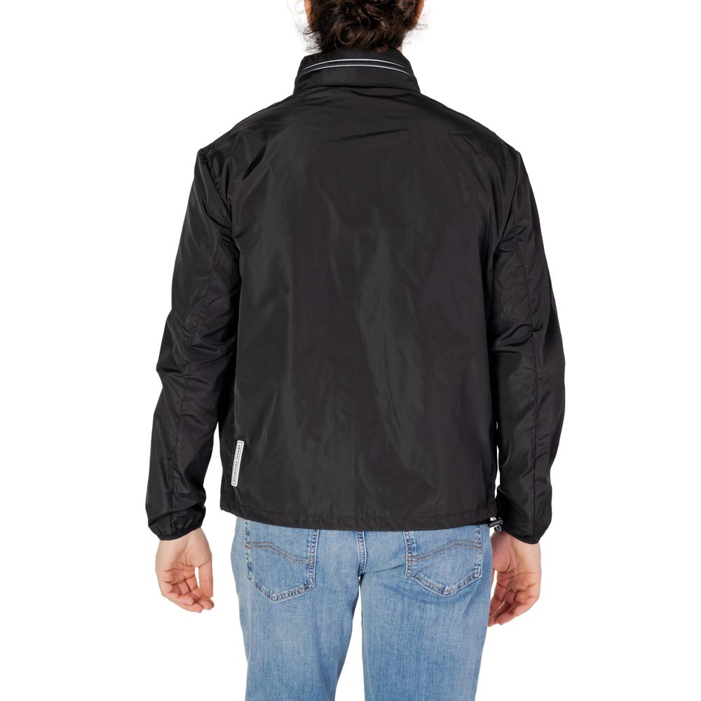 Armani Exchange Schwarze Polyesterjacken &amp