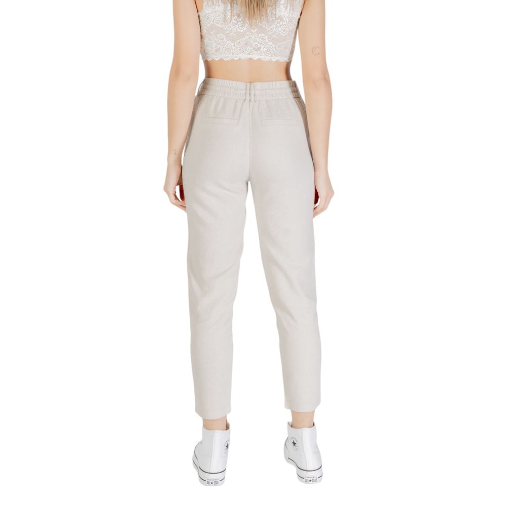 Only Zweifarbige Leinen-Freizeithose