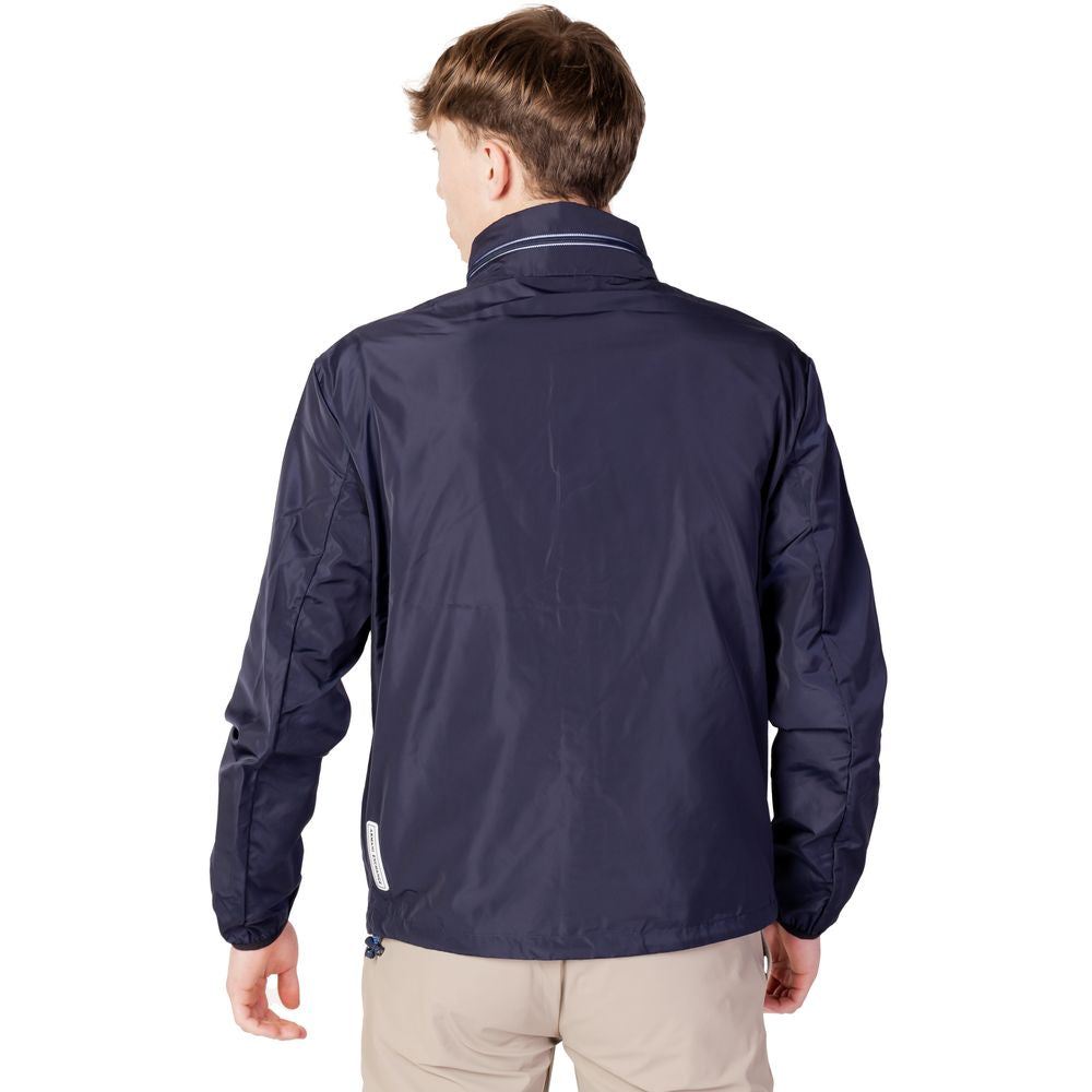 Armani Exchange Blaue Polyesterjacken &amp