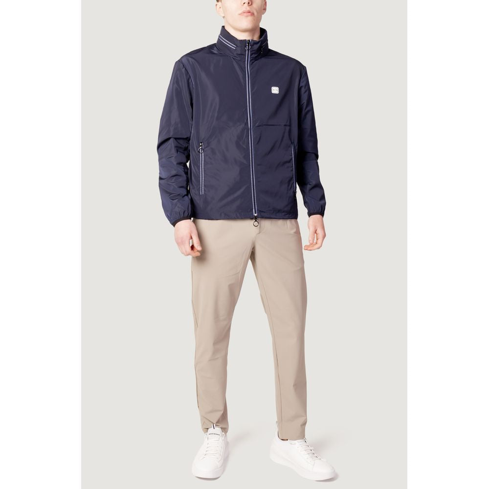 Armani Exchange Blaue Polyesterjacken &amp