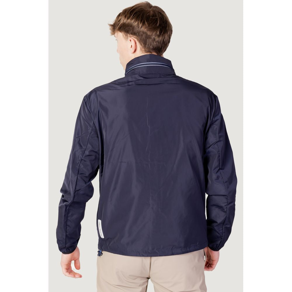 Armani Exchange Blaue Polyesterjacken &amp