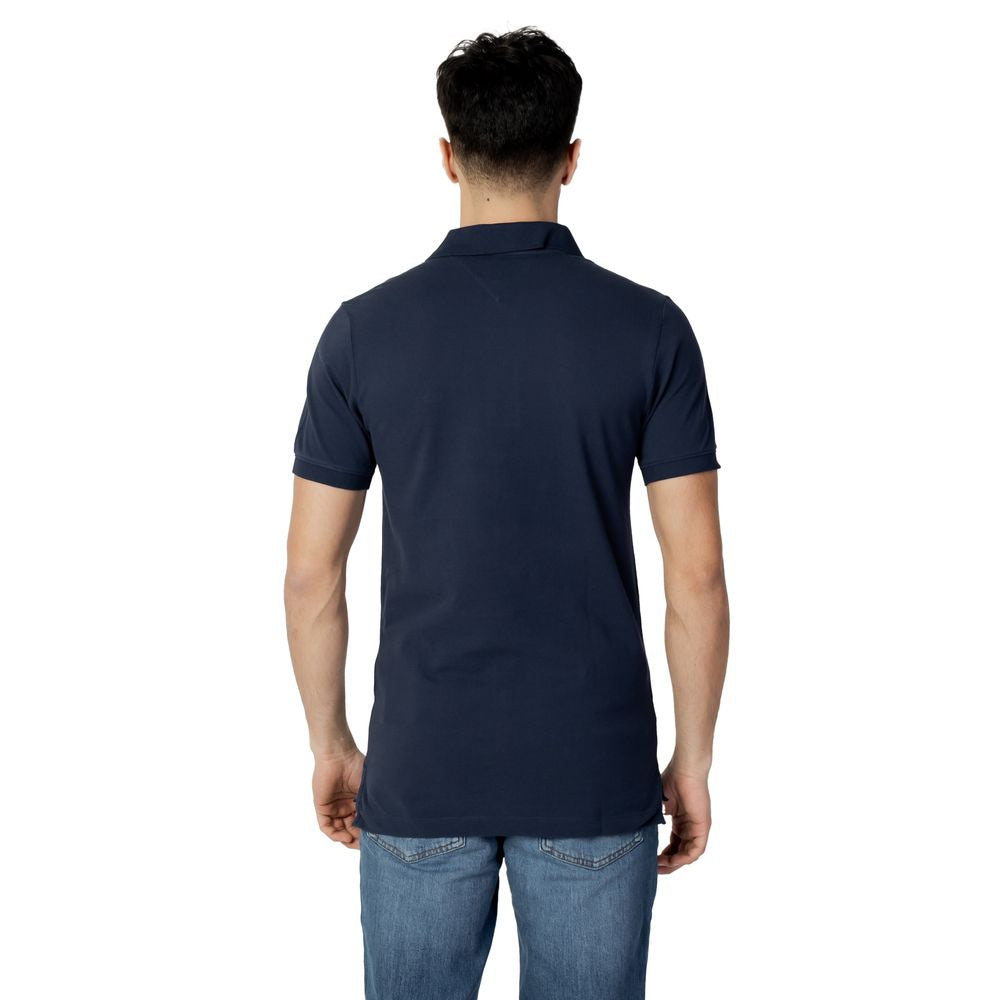 Tommy Hilfiger Jeans Blaues Baumwoll-Poloshirt