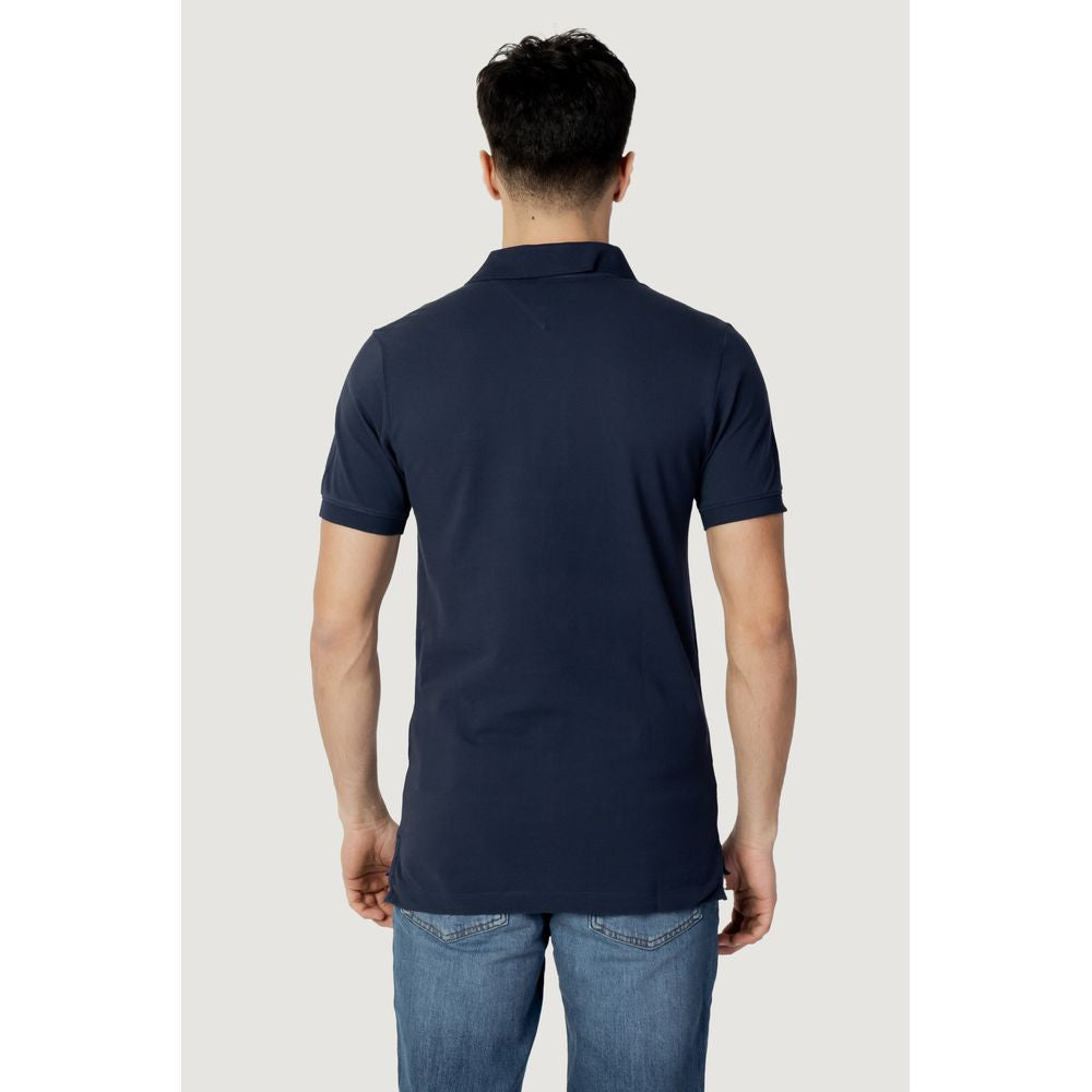 Tommy Hilfiger Jeans Blaues Baumwoll-Poloshirt