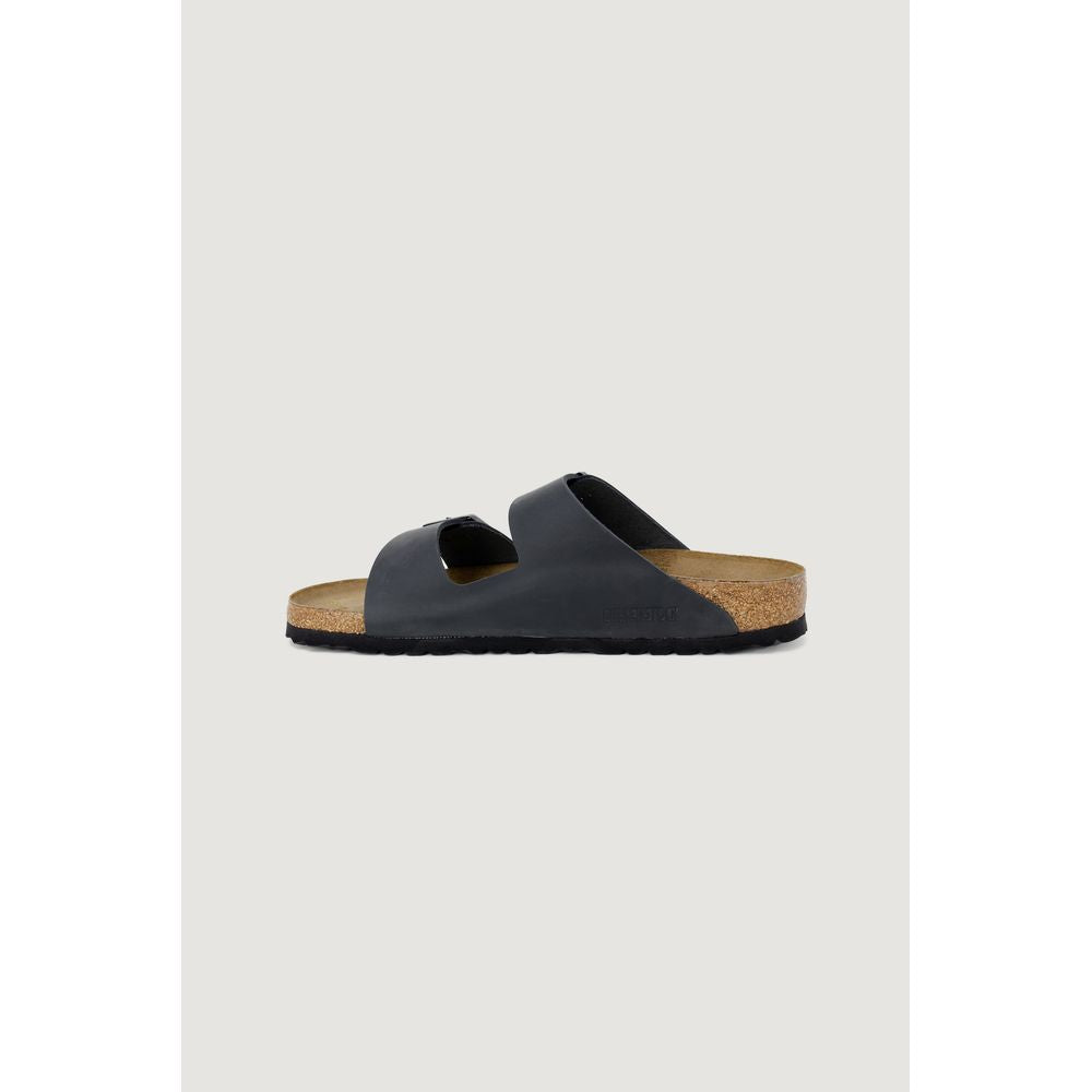 Birkenstock Schwarze Synthetik-Hausschuhe