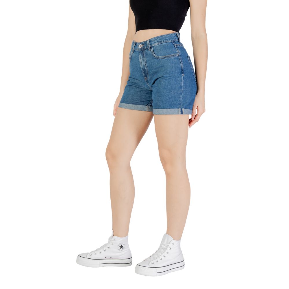 Only Blaue Baumwoll-Shorts