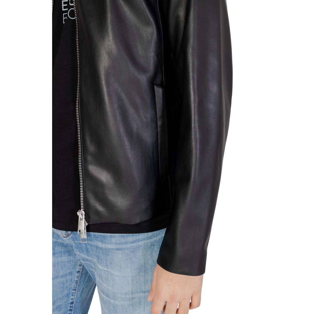 Armani Exchange Schwarze Polyesterjacken &amp