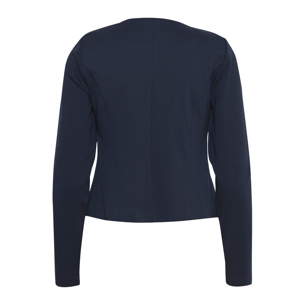 ICHI Blauer Polyester-Blazer