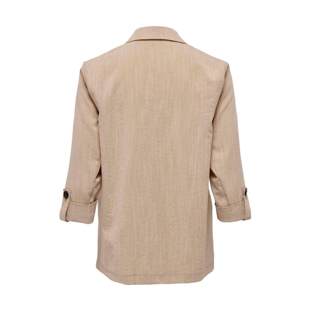 Only Beige Viskose-Blazer