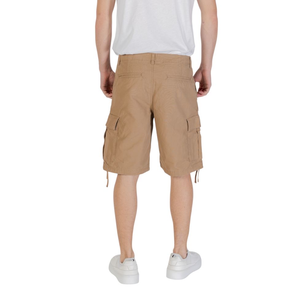 Jack Jones Beige Baumwoll-Bermuda-Shorts