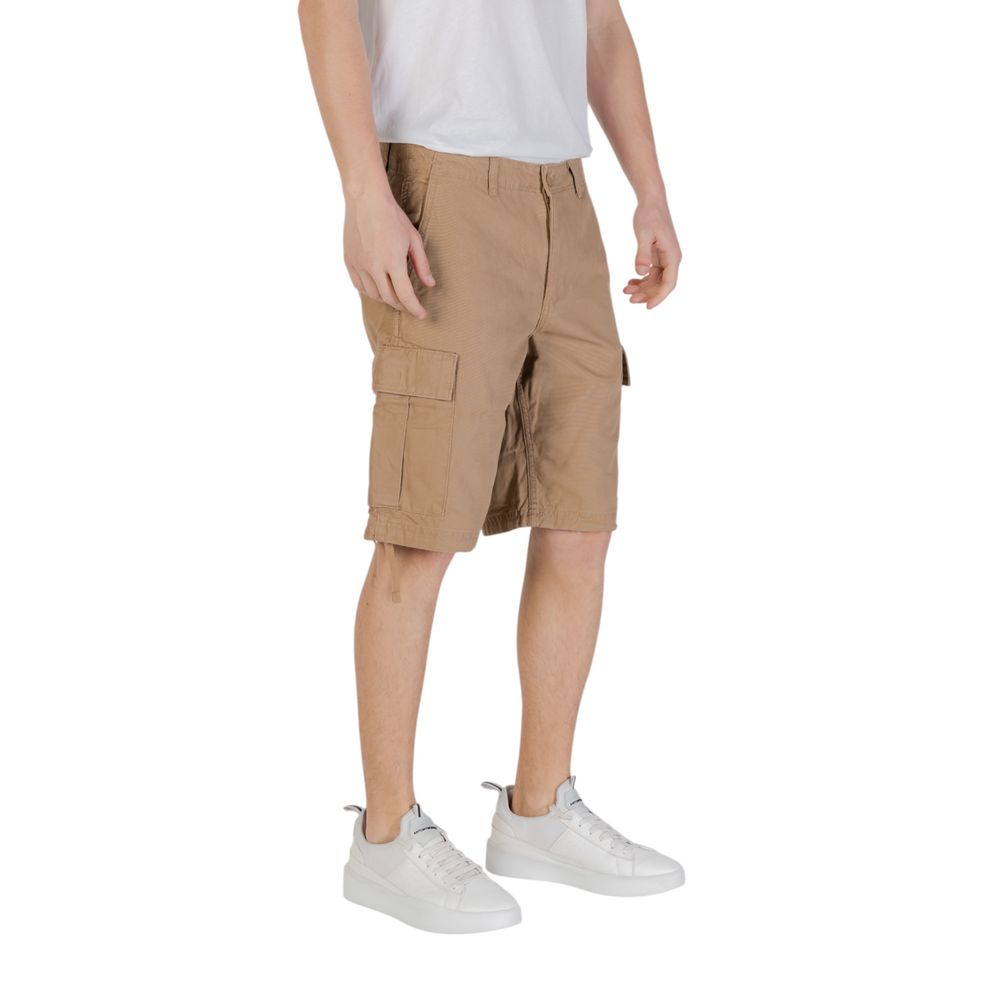 Jack Jones Beige Baumwoll-Bermuda-Shorts
