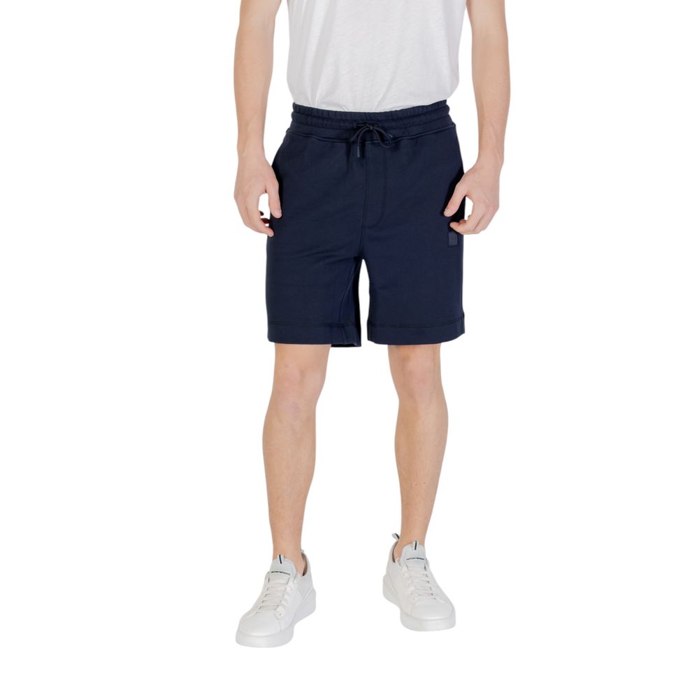 Hugo Boss Blaue Baumwoll-Bermudas