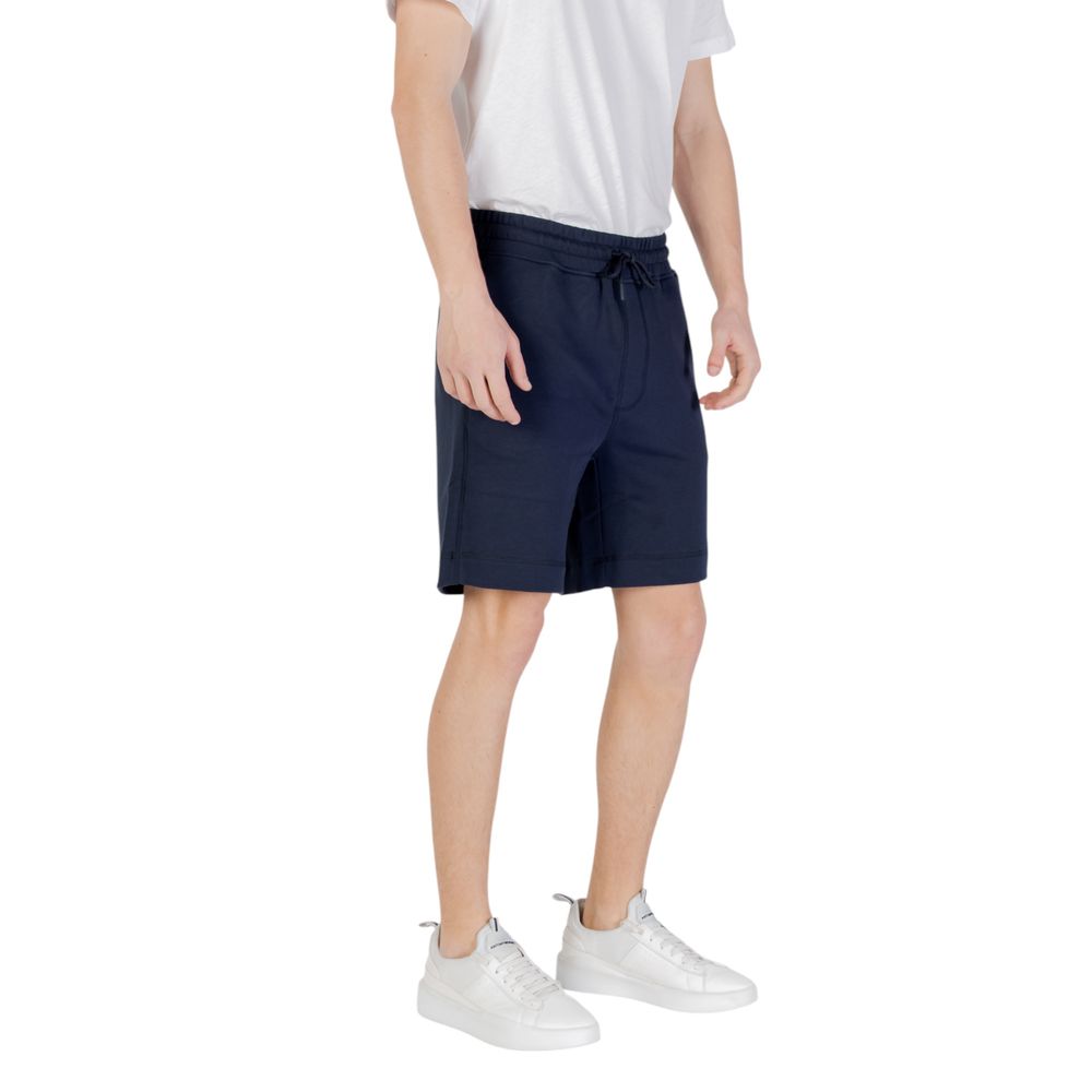 Hugo Boss Blaue Baumwoll-Bermudas