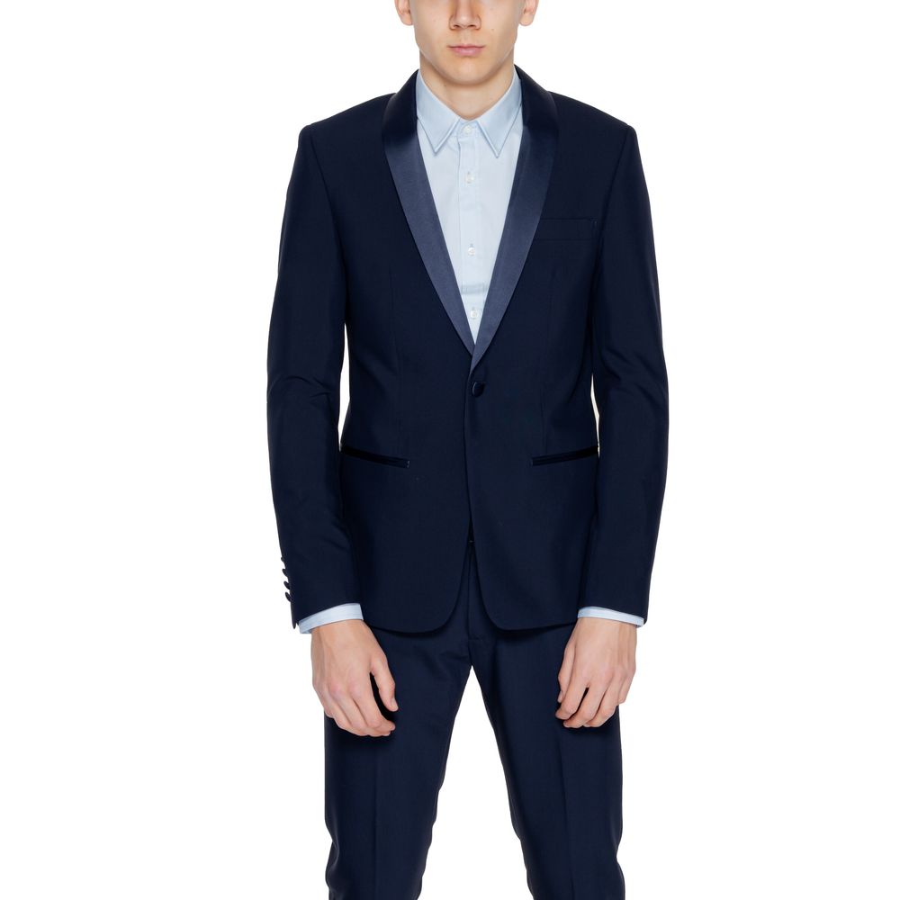 Antony Morato Blauer Polyester-Blazer