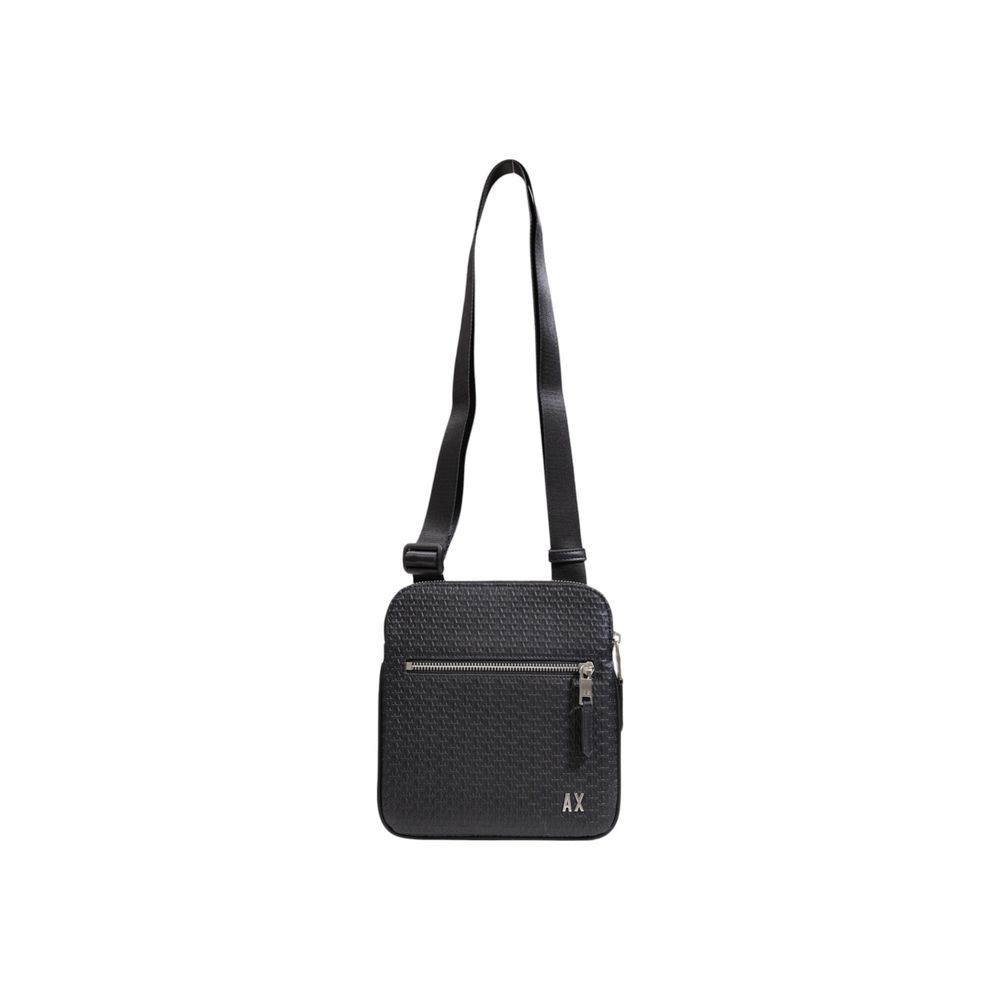 Armani Exchange Schwarze Polyester-Messenger-Tasche