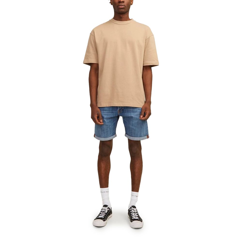 Jack Jones Blaue Baumwoll-Bermuda-Shorts
