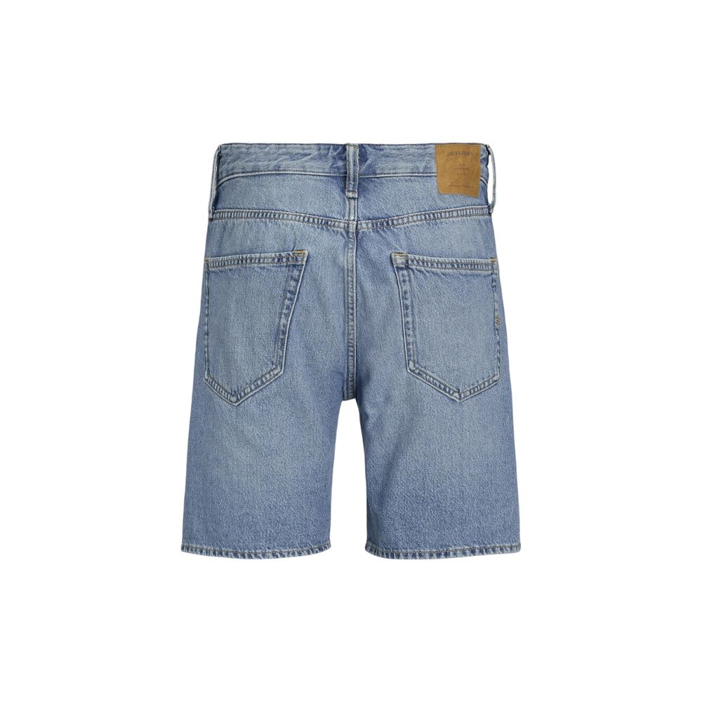 Jack Jones Blaue Baumwoll-Bermuda-Shorts