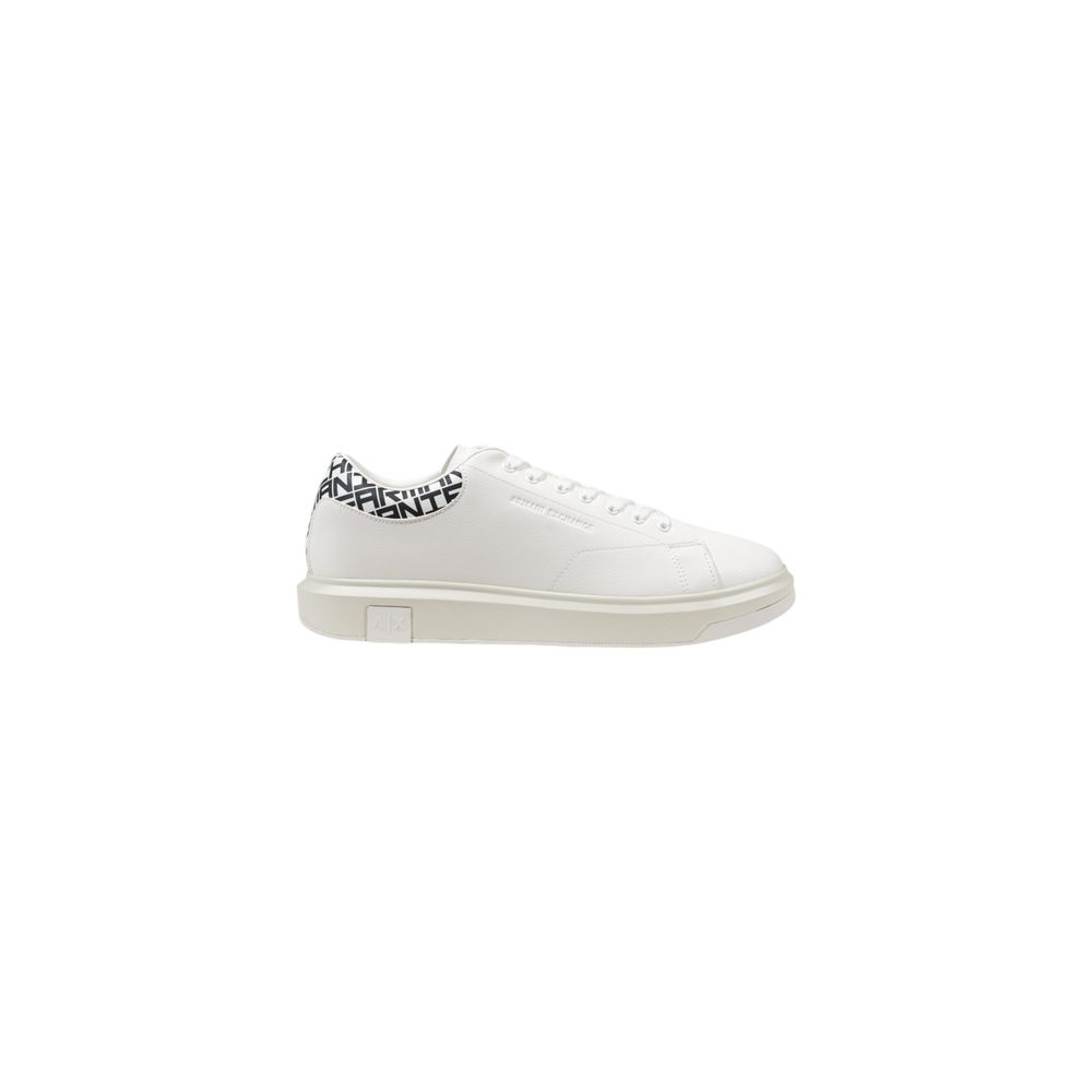 Armani Exchange Schwarzer und weißer Leder-Sneaker