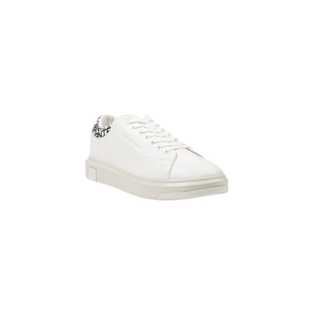 Armani Exchange Schwarzer und weißer Leder-Sneaker