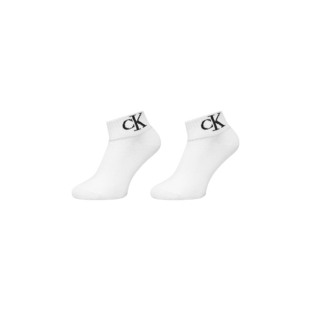 Calvin Klein Jeans Weiße Baumwollsocke