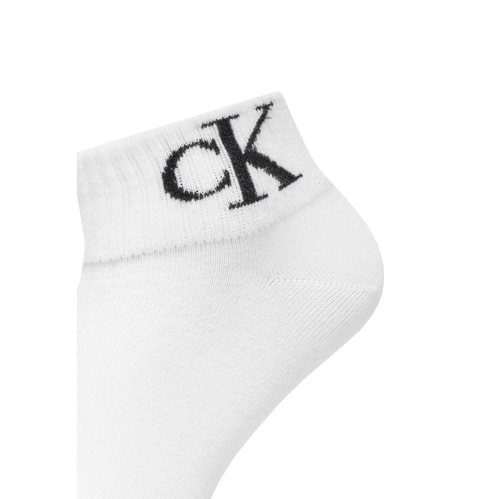 Calvin Klein Jeans Weiße Baumwollsocke