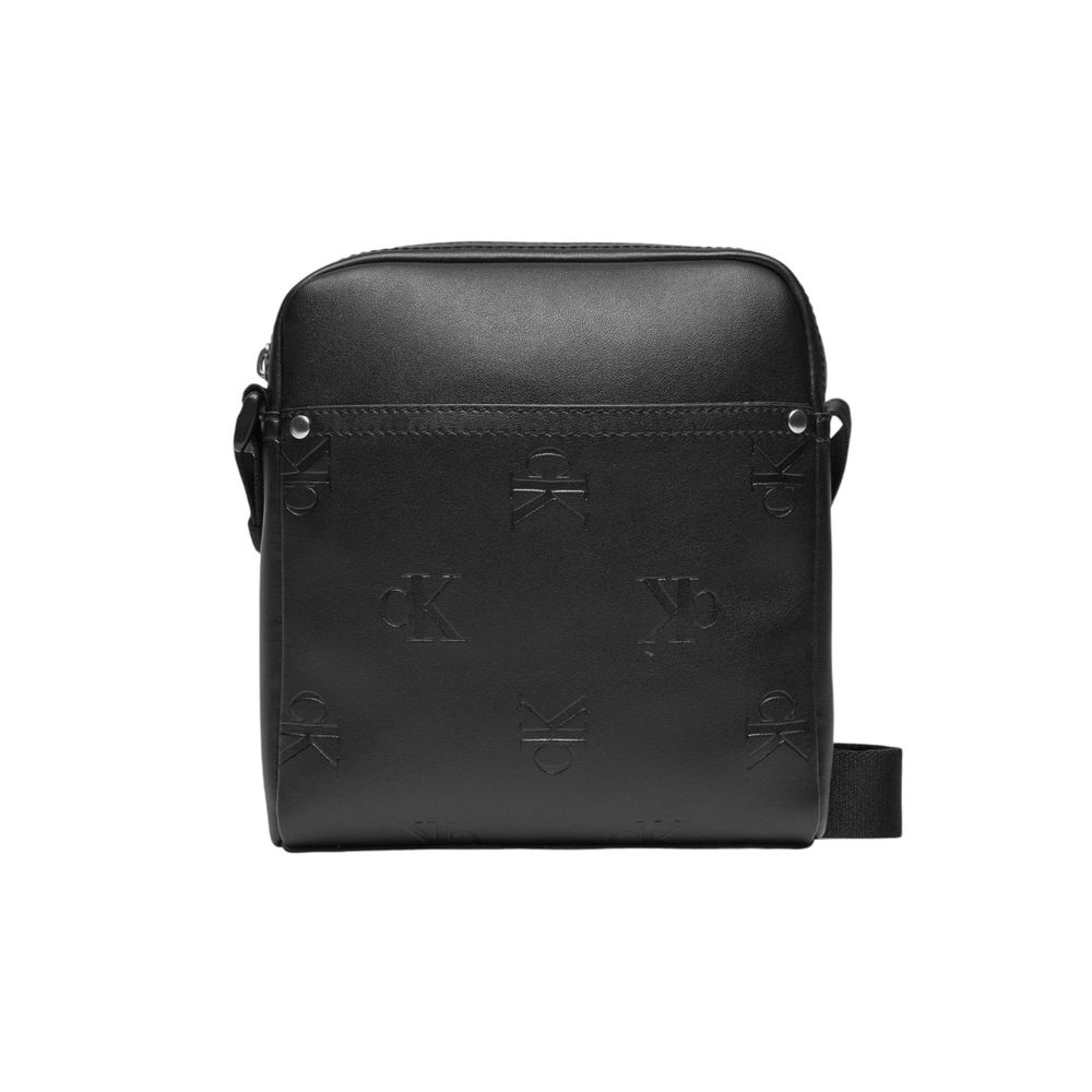 Calvin Klein Jeans Schwarze Polyethylen-Messenger-Tasche