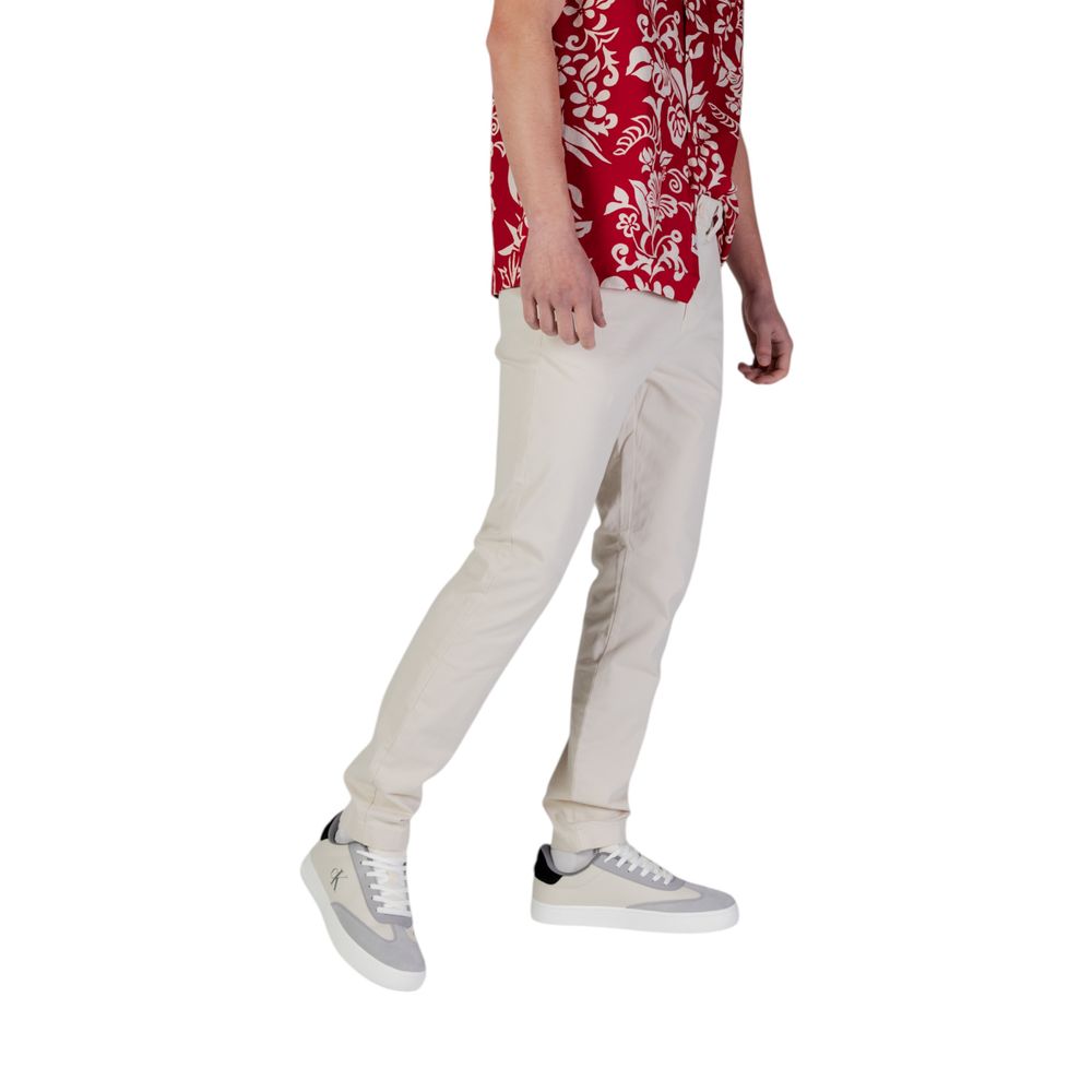 Tommy Hilfiger Jeans Beigefarbene Skinny-Hose aus Baumwolle