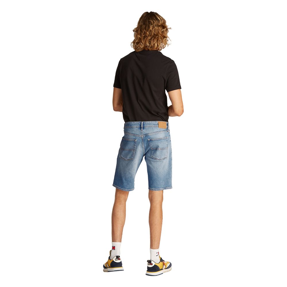 Tommy Hilfiger Jeans Hellblaue Bermudas aus recycelter Baumwolle
