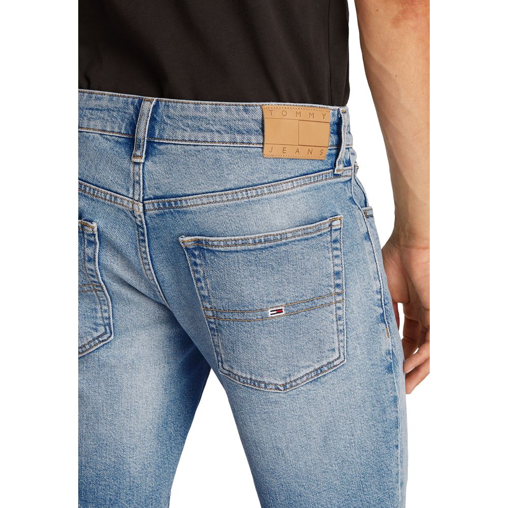 Tommy Hilfiger Jeans Hellblaue Bermudas aus recycelter Baumwolle
