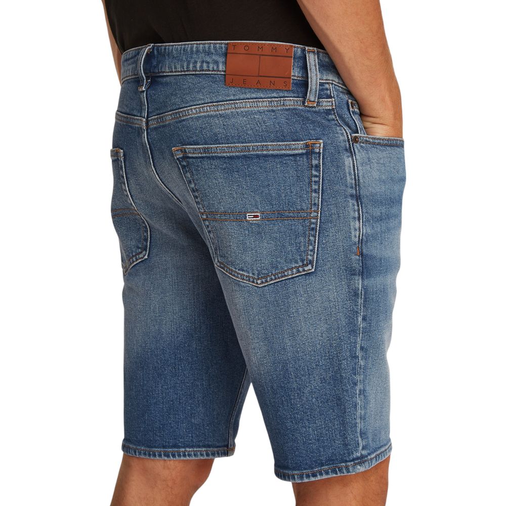 Tommy Hilfiger Jeans Blaue Bermudas aus recycelter Baumwolle