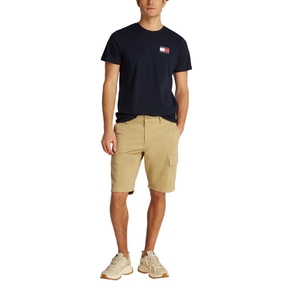 Tommy Hilfiger Jeans Beigefarbene Baumwoll-Bermudas