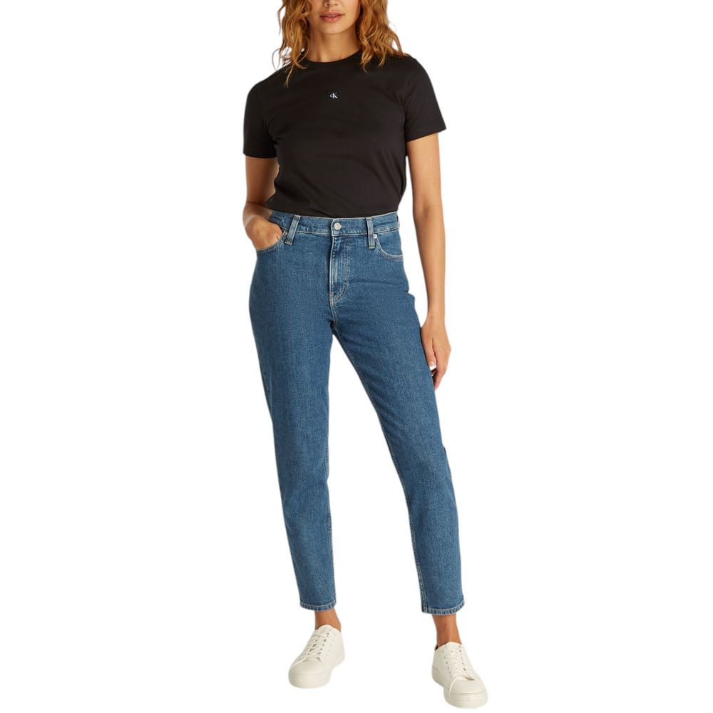 Calvin Klein Jeans Schwarzes T-Shirt aus recycelter Baumwolle