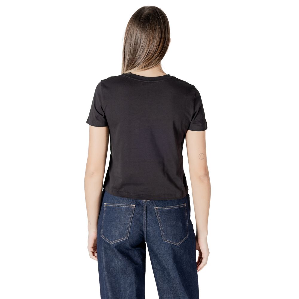Calvin Klein Jeans Schwarzes T-Shirt aus recycelter Baumwolle