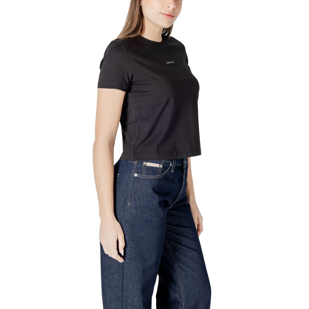 Calvin Klein Jeans Schwarzes T-Shirt aus recycelter Baumwolle