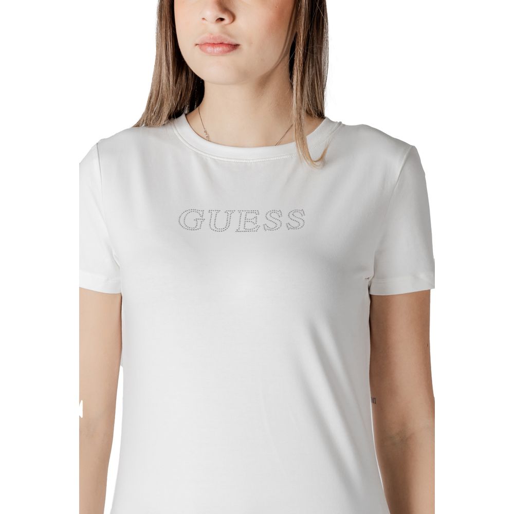 Guess Active T-Shirt aus weißer Baumwolle
