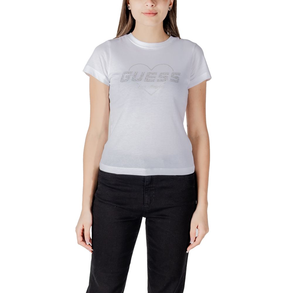 Guess Active T-Shirt aus weißer Baumwolle