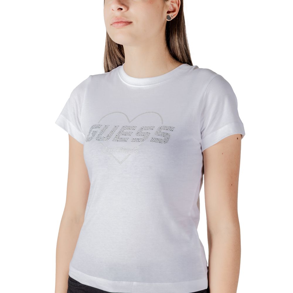 Guess Active T-Shirt aus weißer Baumwolle