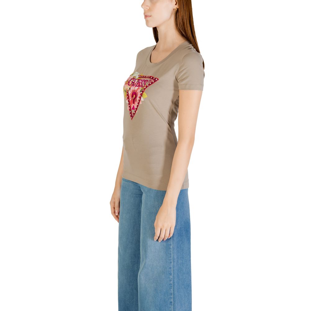 Guess T-Shirt aus grüner Baumwolle