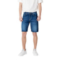 Antony Morato Blaue Baumwoll-Bermudas