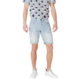 Antony Morato Hellblaue Baumwoll-Bermudas
