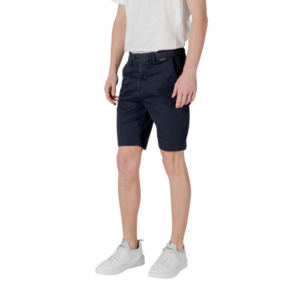 Antony Morato Blaue Baumwoll-Bermudas