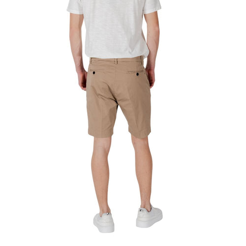 Antony Morato Beigefarbene Baumwoll-Bermudas