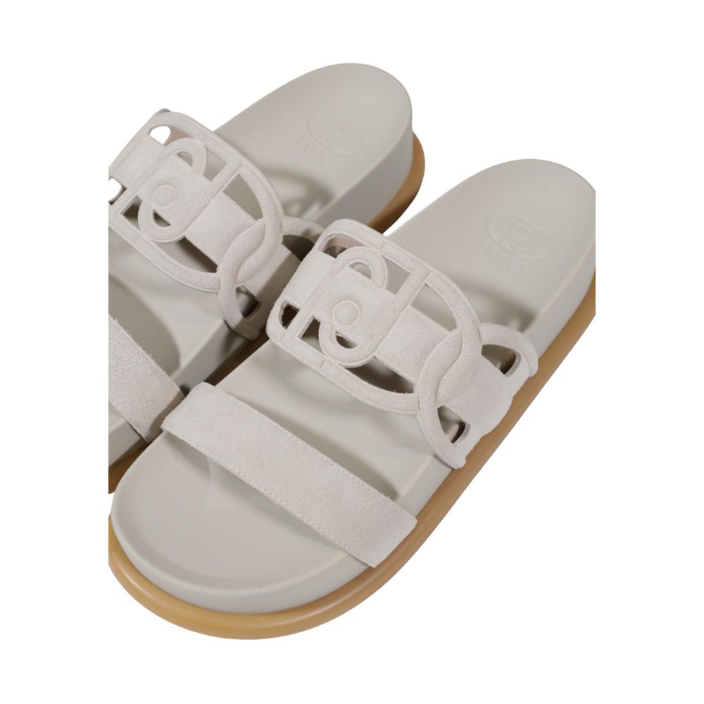 Liu Jo Graue Leder-Sandale