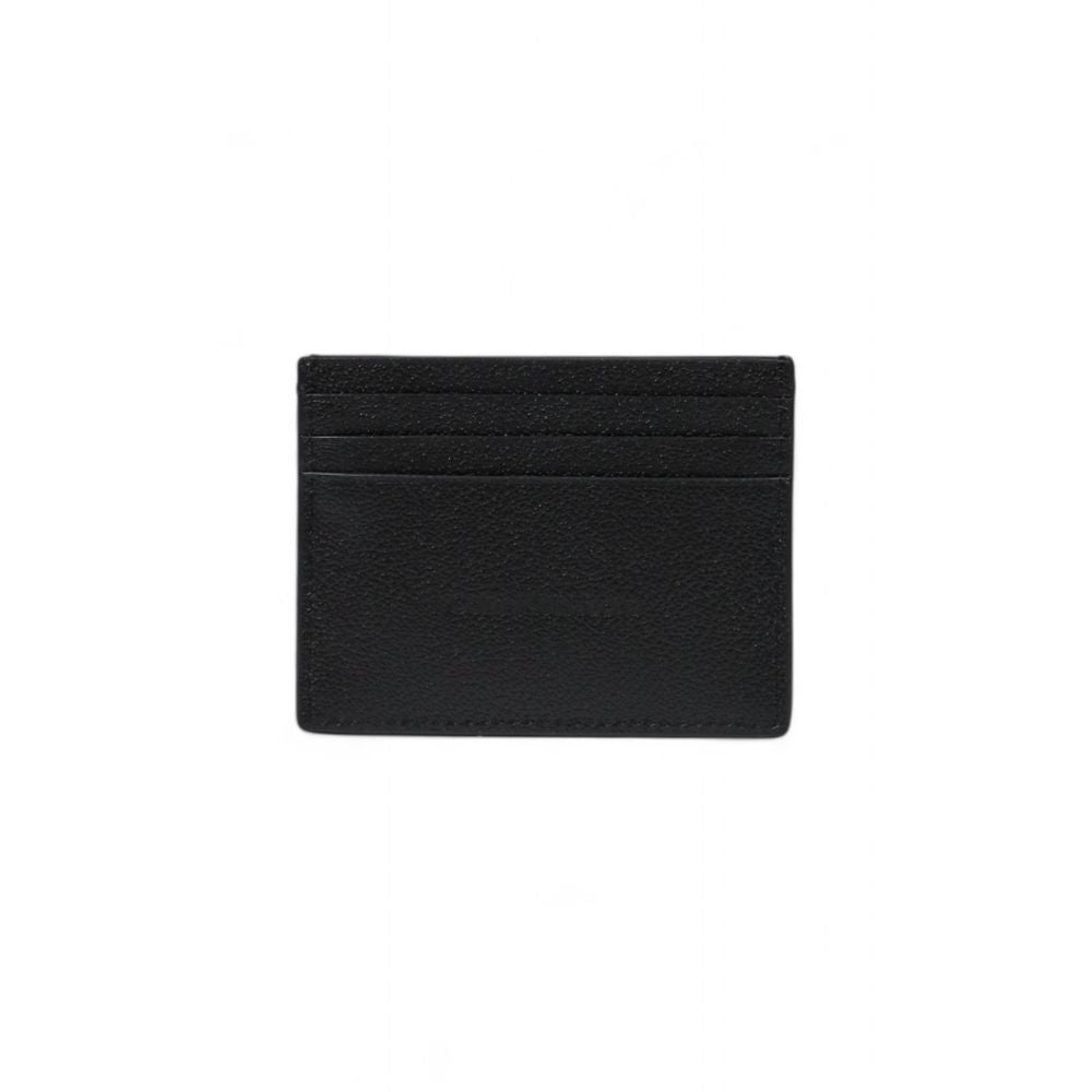 Calvin Klein Jeans Schwarzer Leder-Kartenhalter