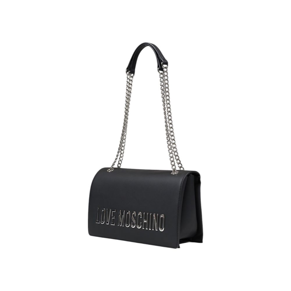Love Moschino Graue Polyethylen-Handtasche
