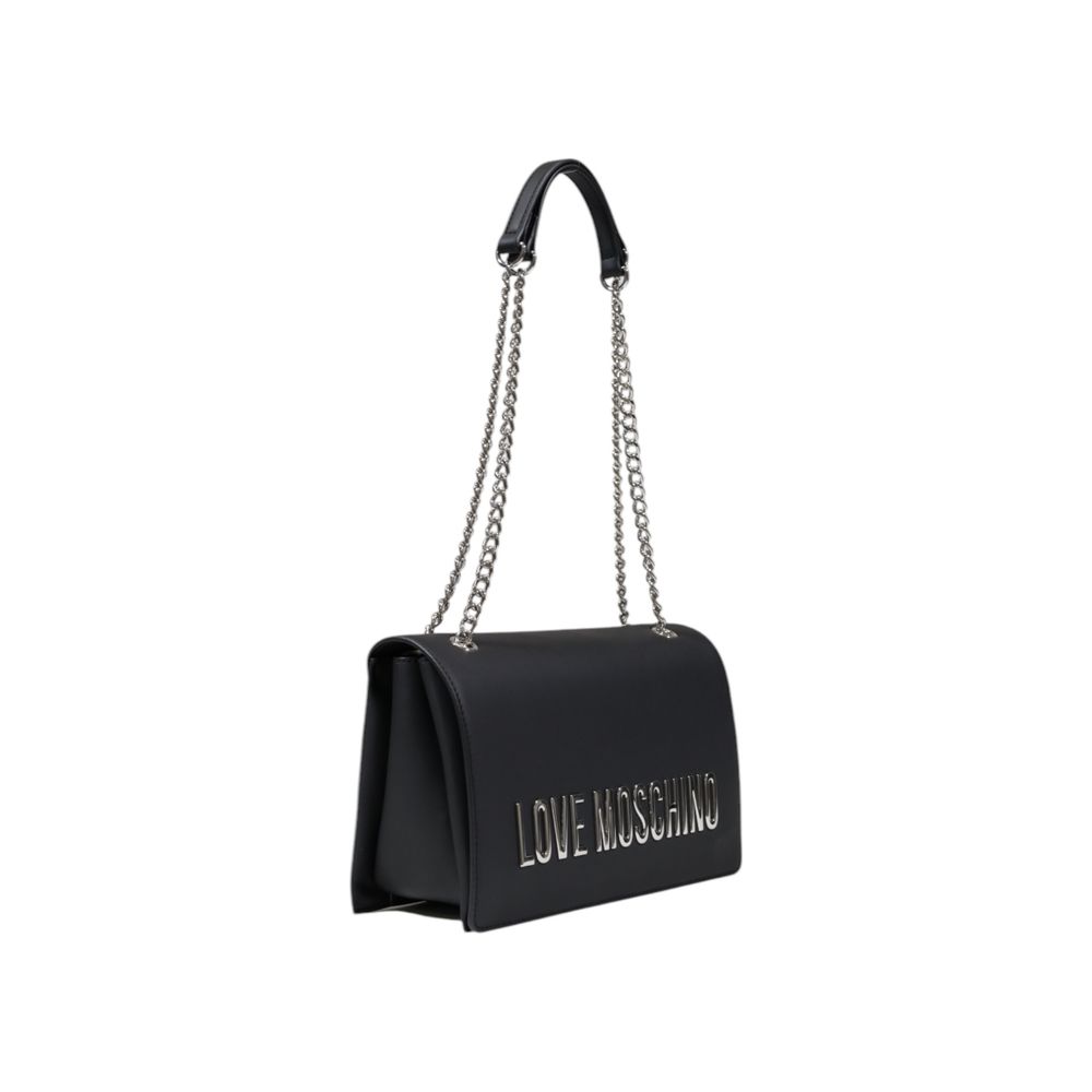 Love Moschino Graue Polyethylen-Handtasche