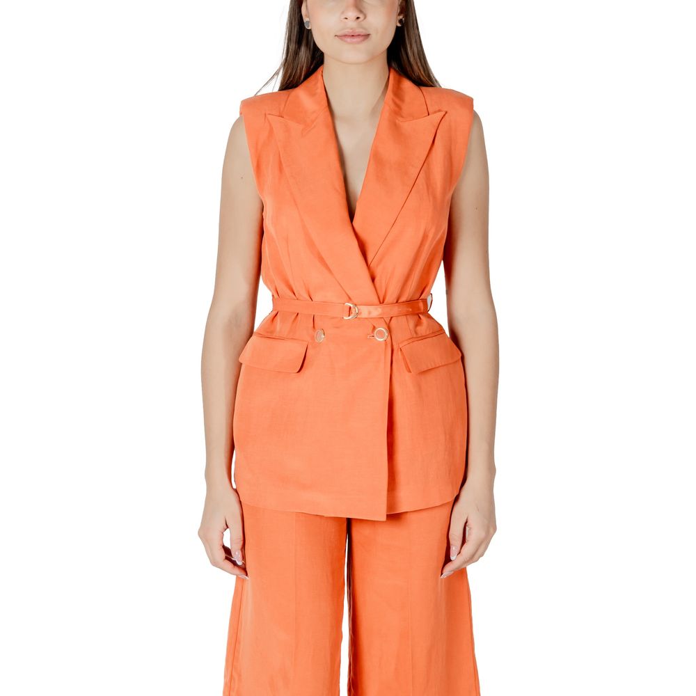 Liu Jo Orangefarbene Lyocell-Weste