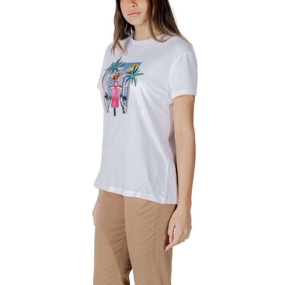 Liu Jo T-Shirt aus weißer Baumwolle