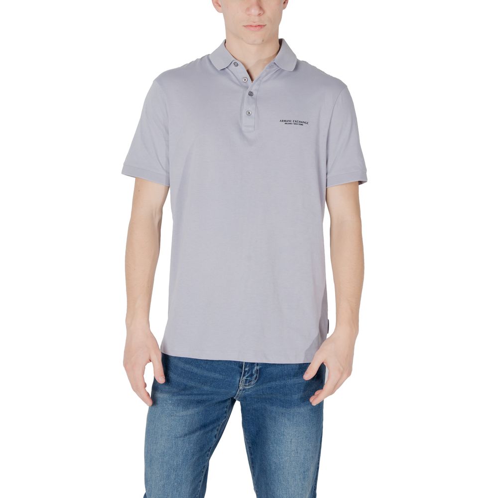 Armani Exchange Lila Baumwoll-Poloshirt