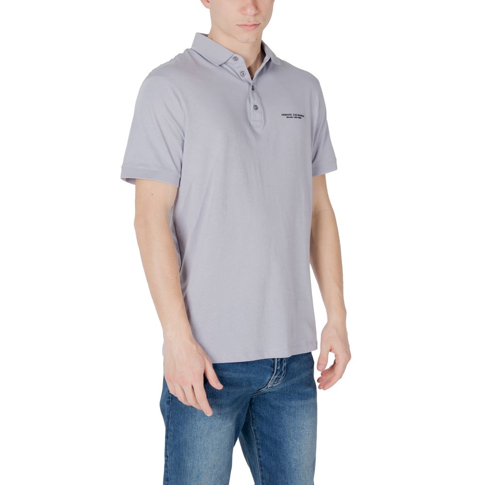 Armani Exchange Lila Baumwoll-Poloshirt